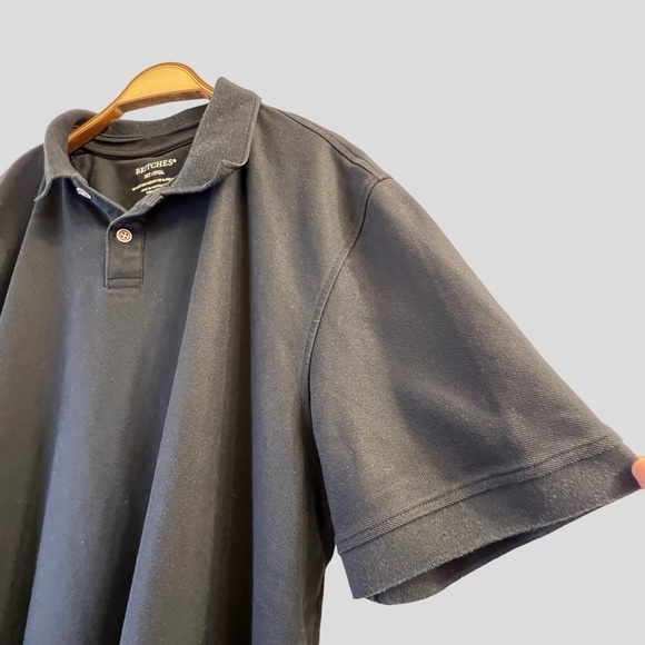 Britches Men's Shirt 2XLT Black Short Sleeves Polo Style - Picture 4 of 13